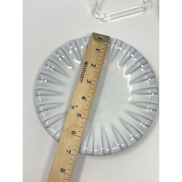 Upsala Ekeby Vicke Lindstrand Ceramic MCM Dessert Fruit Side Plates 7” Set Of 6 - Picture 2 of 8